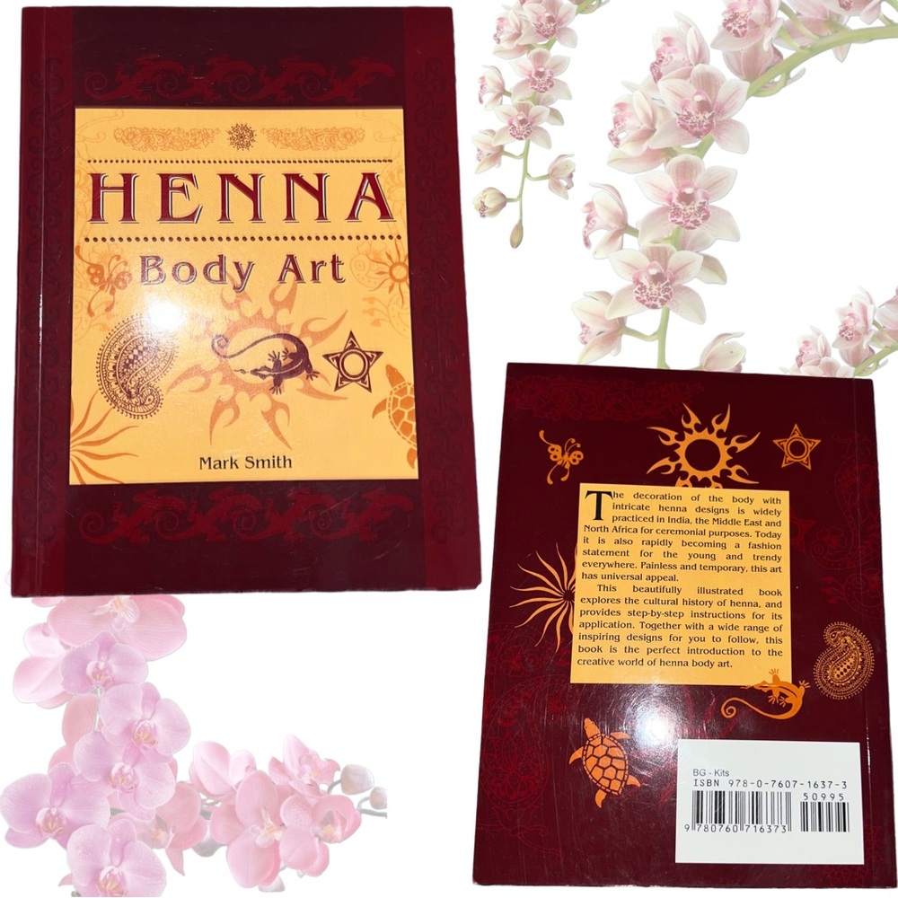 Henna Body Art Book by Mark Smith - Red Cover